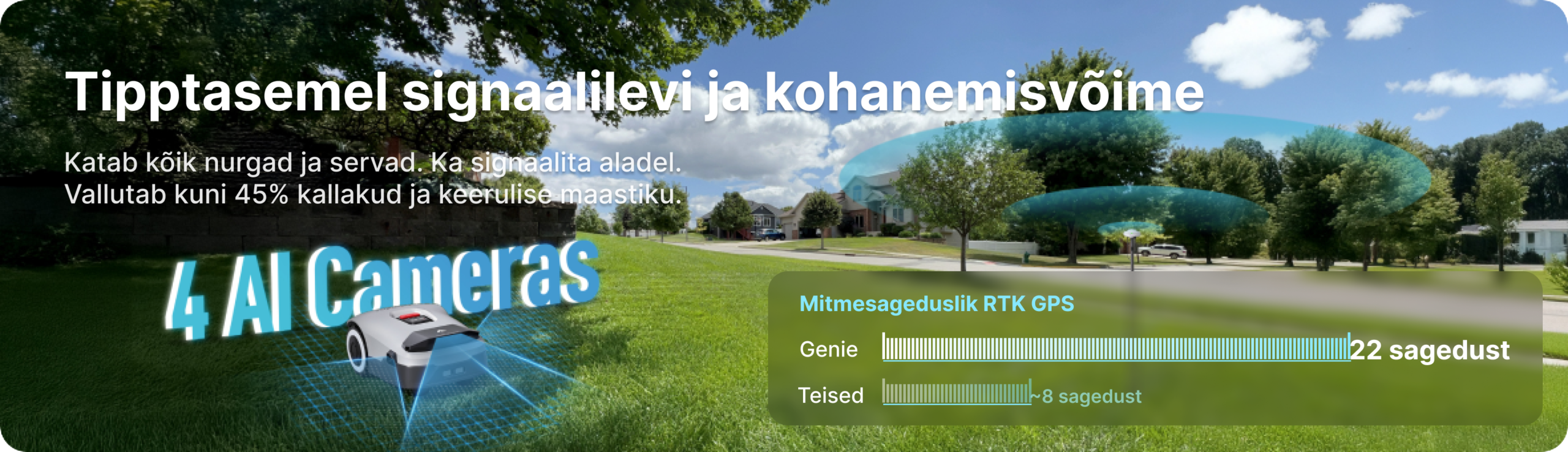 anthbot genie 800 kaablivaba robotniiduk kuni 1500 m²