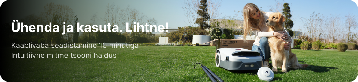 anthbot genie 800 kaablivaba robotniiduk kuni 1500 m²